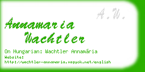 annamaria wachtler business card
